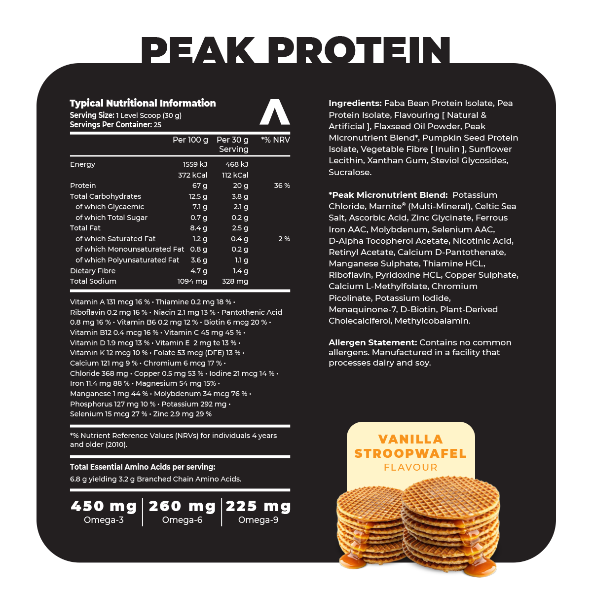 Peak Protein nutri Vanilla Stroopwafel