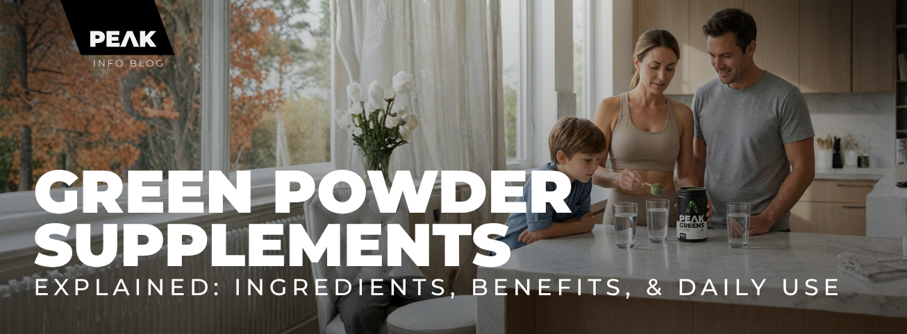Green Powder Supplements Explained | PEAK Daily – Peak Daily