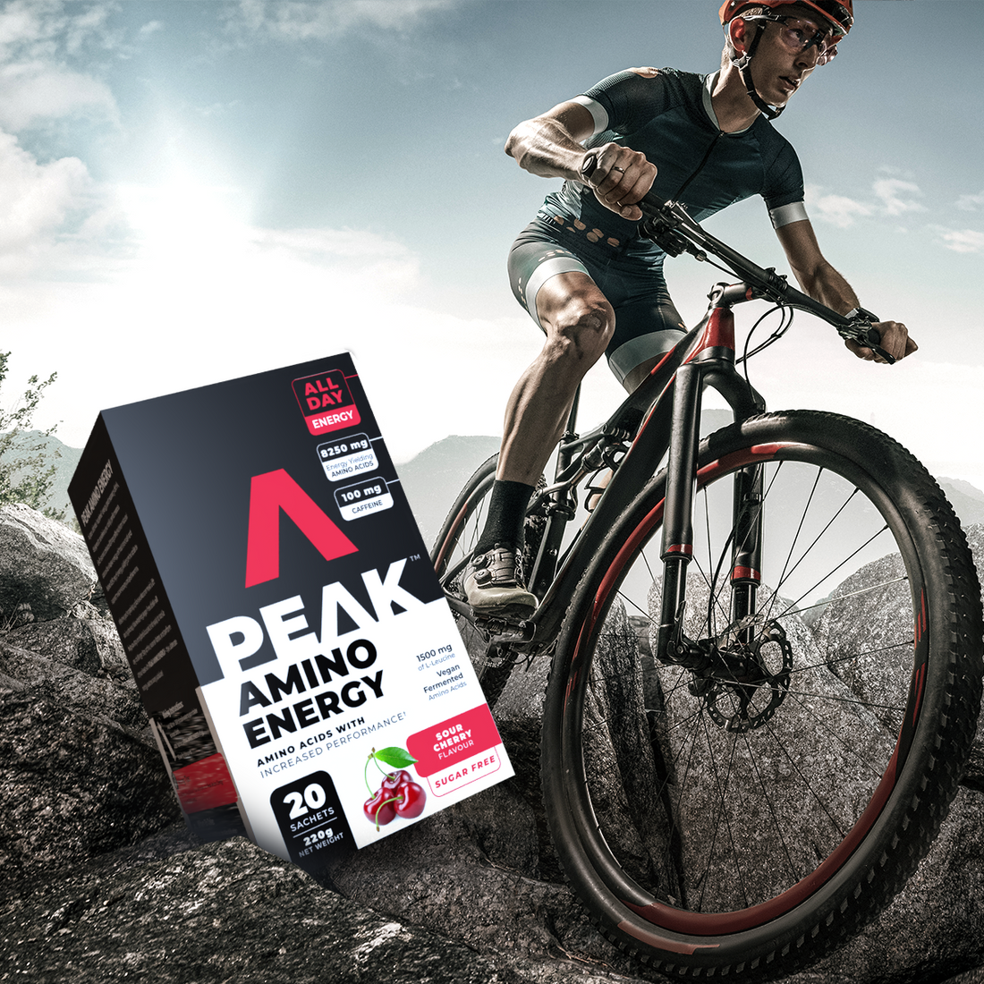 Peak Amino Energy supplement - peach lemonade