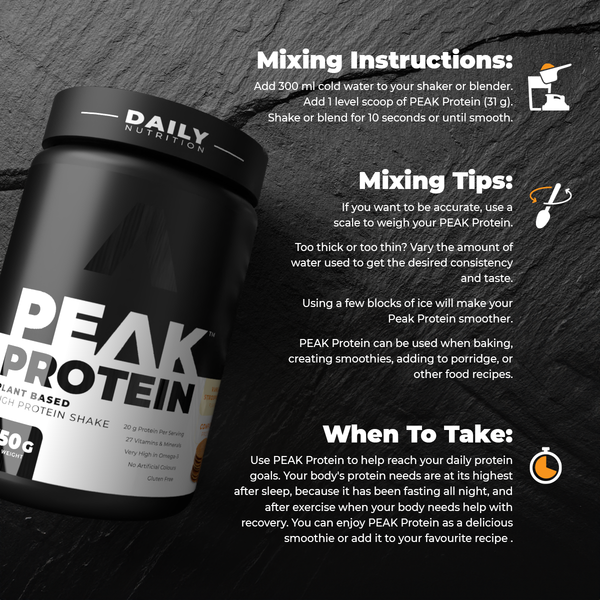 Peak Protein mixing