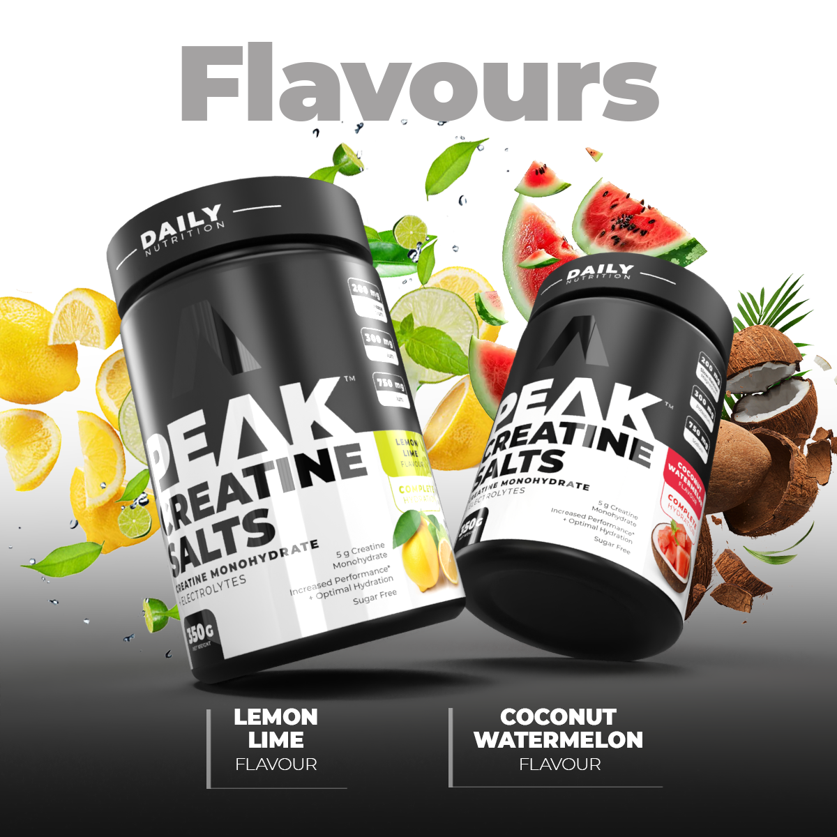 PEAK Creatine Salts Lemon and Lime flavour