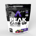 Peak Carb Up carbohydrate drink mix package on a light gray background