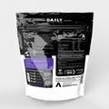 Daily Nutrition supplement package with black and white design on a white background