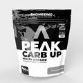 Peak Carb Up multi-staged carbohydrate drink package on a white background