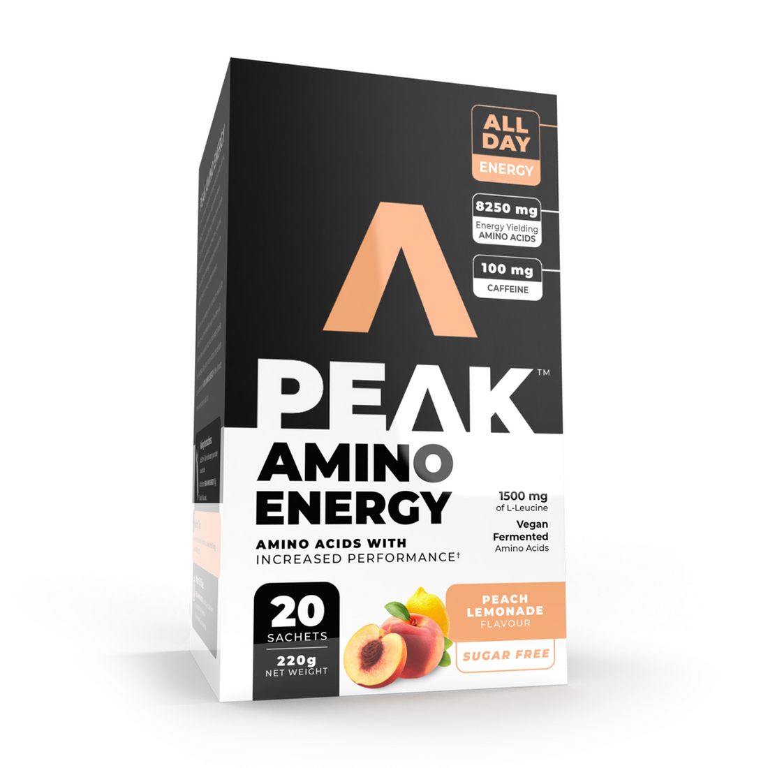 Peak Amino Energy supplement - peach lemonade