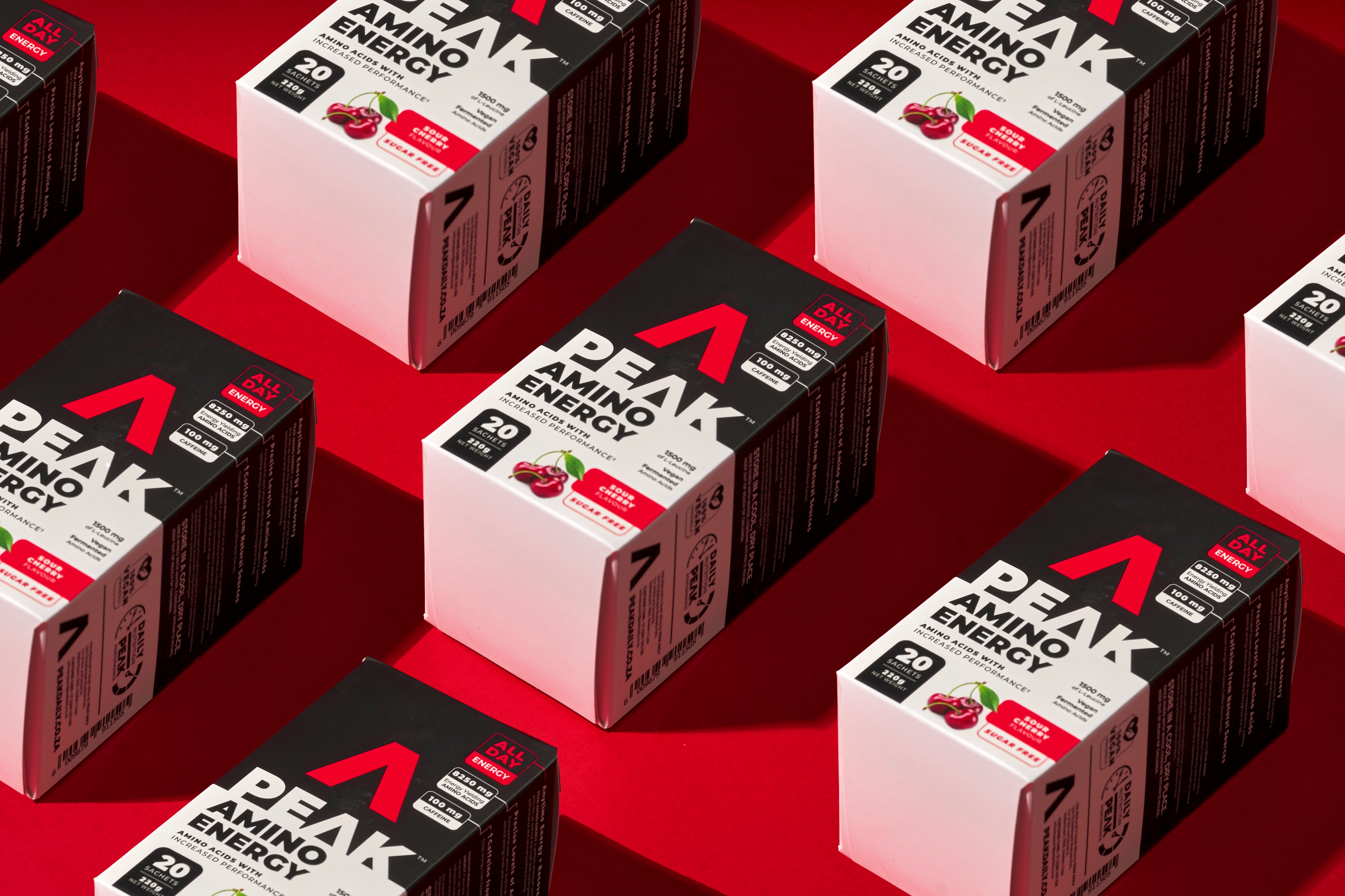 PEAK Amino Energy product for early starts and gym sessions