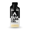 Peak Carb Gel packaging with black and white design on a white background